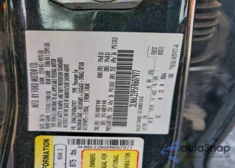 2015 Lincoln Mkz z USA, uszkodzony, nr VIN 3LN6L2J95FR607977